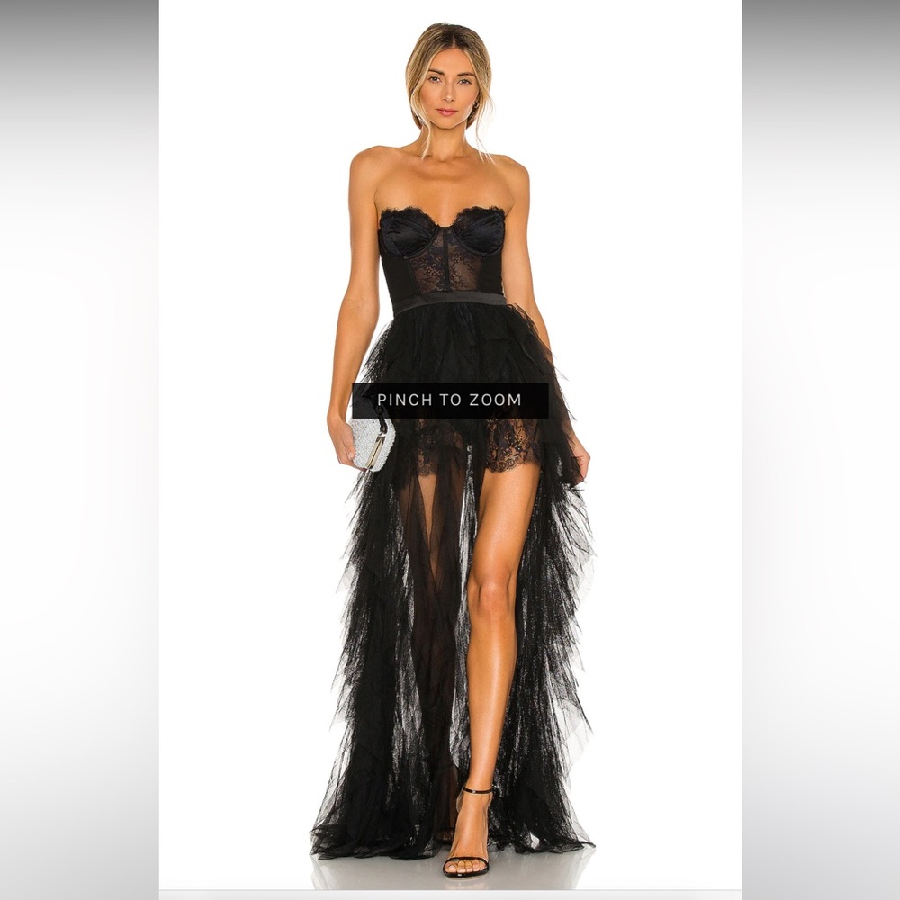 Black for love and lemons lace & tulle gown